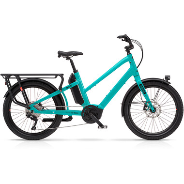 BENNO BIKES BOOST 10D EASY ON Performance TRAPEZ Electric Cargo Bike Turquoise 2022 0